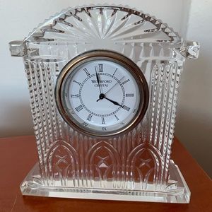 Vintage Waterford Crystal Westminster Desk Mantle Clock